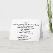 Verdi, Houston Mountain Falls Park, Early Spring Karte (Rückseite)