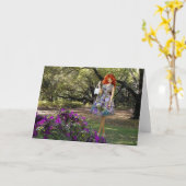 Verdi - mit Blumen am Zoo Karte (Gelbe Blume)