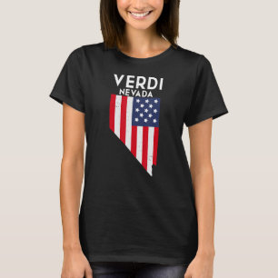 Verdi Nevada USA Staat Amerika Reisen Nevadan T-Shirt