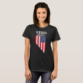 Verdi Nevada USA Staat Amerika Reisen Nevadan T-Shirt (Vorne ganz)