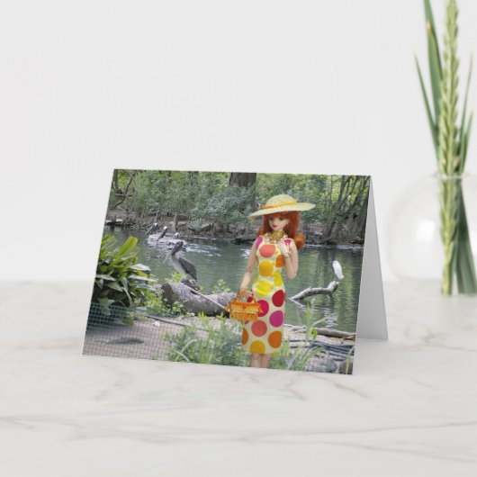 Verdi, Pelikane am Houston-Zoo Karte (Vorderseite)