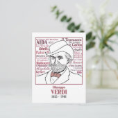 Verdi Postkarte (Stehend Vorderseite)