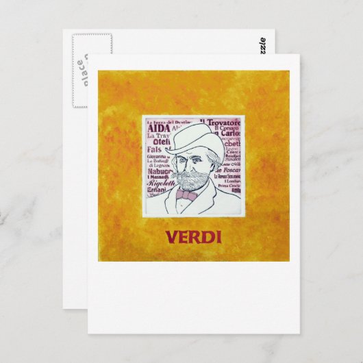 Verdi Postkarte (Vorne/Hinten)