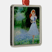 Verdi, Texas Hill Country Bluebonnets Silbernes Ornament (Rechts)