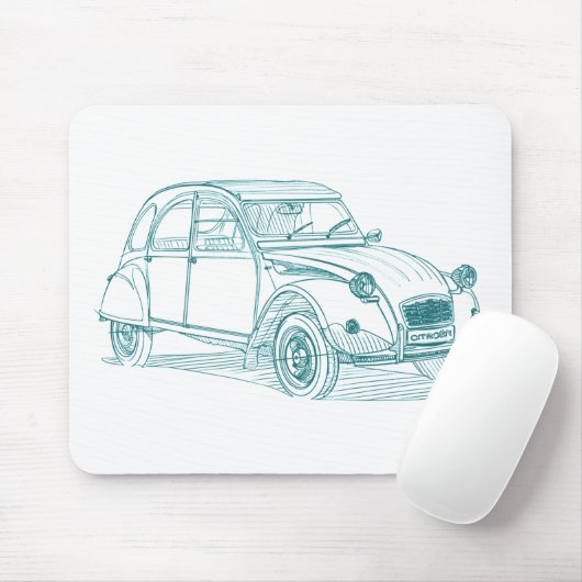 Verdichtereintrittslufttemperat 2CV Mousepad (Mit Mouse)