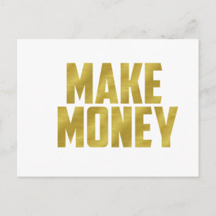 Verdien Geld Postkarte