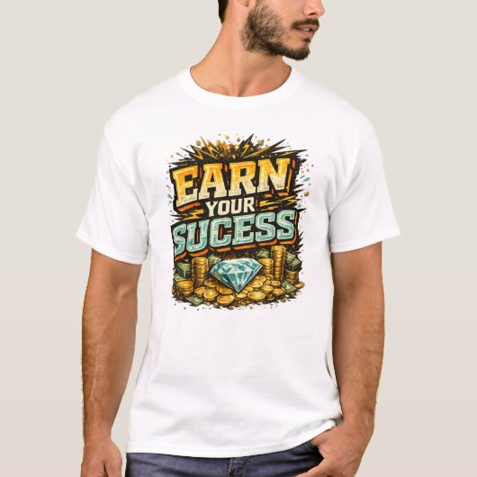 Verdiene Dein Erfolg T-Shirt (Vorderseite)