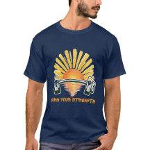 Verdiene deine Stärke Motivierendes Gym-T-Shirt