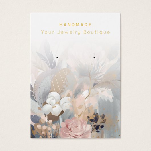 Verdienen Abstrakter Blume Schmuckkarten (Vorderseite)