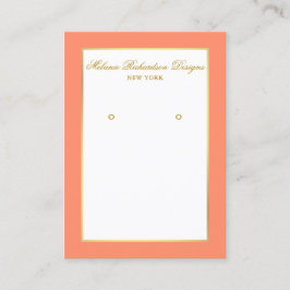 Verdienen der Grafikkarte Gold und Koralle Visitenkarte