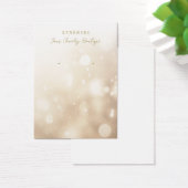 Verdienen von Champagne Bokeh Glitzer Display Card (Schreibtisch)