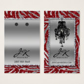 Verdienen von Display Cards Niedlich Zebra Chandel (Vorne & Hinten)
