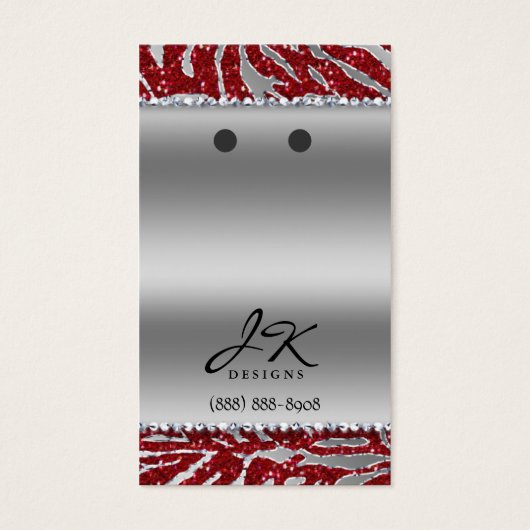 Verdienen von Display Cards Niedlich Zebra Chandel (Vorderseite)