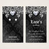Verdienen von Display Cards Vintag Damask Schmuck (Vorne & Hinten)