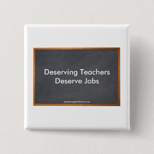 Verdienend verdienen Lehrer Jobs, Button (Vorderseite)