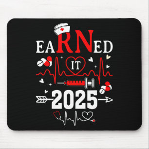 verdient 2025 für Nurse Abschluss oder RN LPN Cl O Mousepad