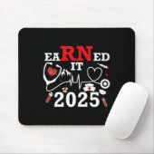 verdient 2025 für Nurse Abschluss oder RN LPN Cl O Mousepad (Mit Mouse)
