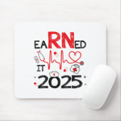 verdient 2025 für Nurse Abschluss oder RN LPN Cl O Mousepad (Mit Mouse)
