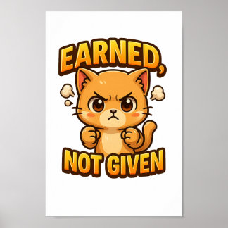 Verdiente Chibi Cat PNG nicht für Handwerk Poster