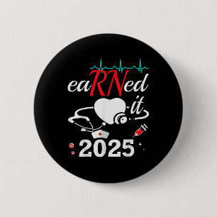 verdiente es Krankenschwester Abschluss 2025 Nursi Button