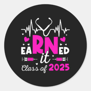 verdiente it Cl von 2025 Nurse Graduate rn lpn Cl Runder Aufkleber