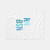 Verdienter BSN-Abschluss BSN Absolvent stolz BSN A Fleecedecke (Vorderseite (Horizontal))