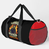 Verdienter Feuerwehrtitel mit Blut Duffle Bag (Rechte Ecke)
