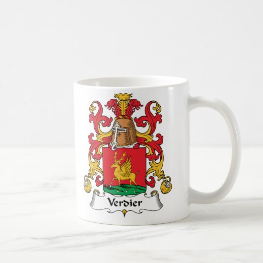Verdier Familienwappen Kaffeetasse (Rechts)