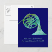 Verdigris French Horn Postkarte (Vorne/Hinten)