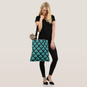 Verdigris Green Blue Gradient Flame Tasche (Am Model)