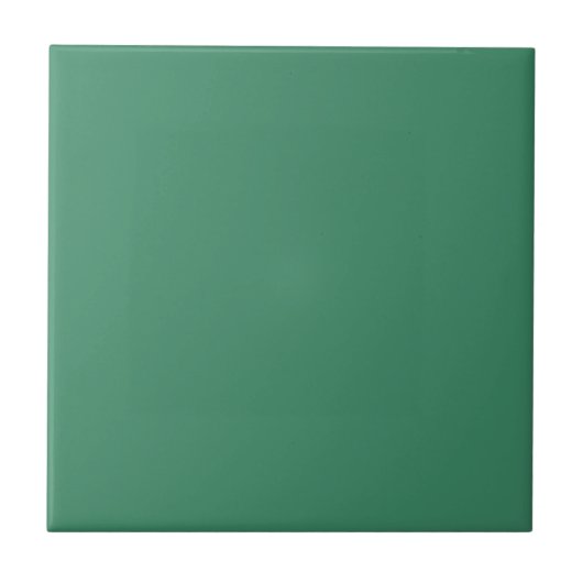 Verdigris Green Solid Color Tile Fliese (Vorderseite)