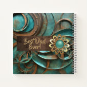 Verdigris Metal Art für Vater Notizblock (Rückseite)