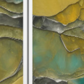 Verdigris & Tanzanit mit Metallisilber Tapete (Naht)