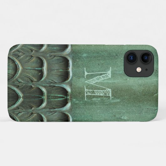 Verdigris Weathered Bronze Look Case-Mate iPhone Hülle (Rückseite (Horizontal))