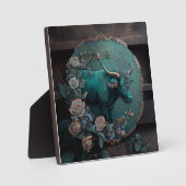Verdigris Zodiac Taurus Metal Art Fotoplatte (Vorderseite)