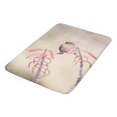 Verdin auf Penstemon Badematte (Schrägansicht)