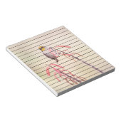 Verdin auf Penstemon Notizblock (angewinkelt)