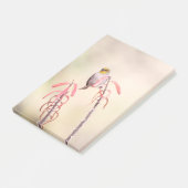 Verdin auf Penstemon Post-it Klebezettel (angewinkelt)