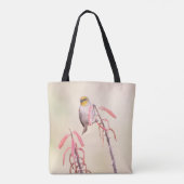 Verdin auf Penstemon Tasche (Rückseite)