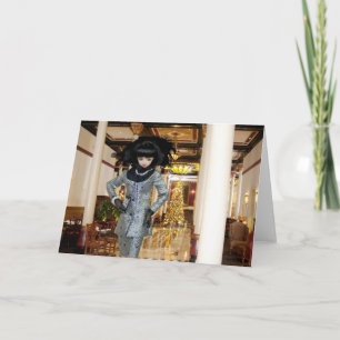 Verdis Driskill Hotel-Weihnachten in Austin, Texas Feiertagskarte