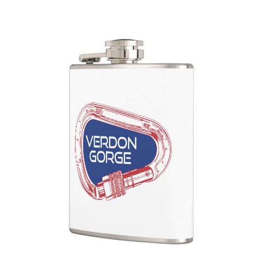 Verdon Gorge France Rock Klettersteig Carabiner Flachmann (Links)