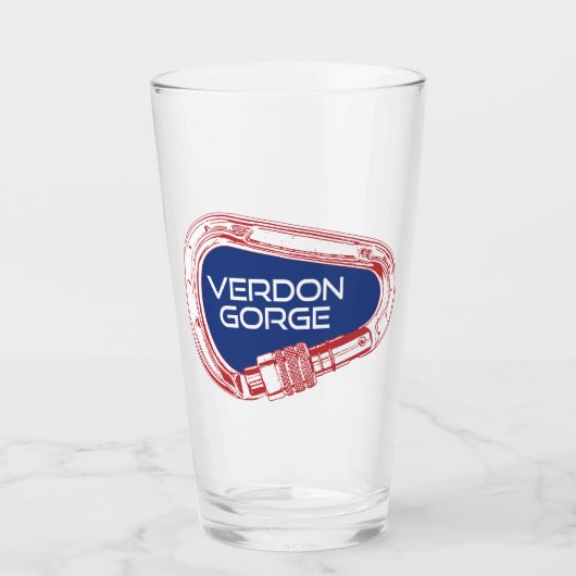 Verdon Gorge France Rock Klettersteig Carabiner Glas (Vorderseite)