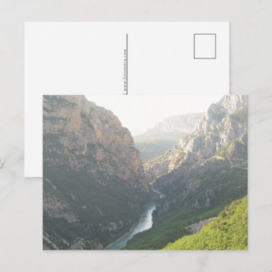 Verdon Gorge, Frankreich Feiertagspostkarte (Vorne/Hinten)