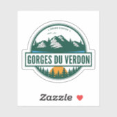 Verdon Gorge - les Gorges du Verdon - Paradies für Aufkleber (Blatt)