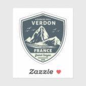 Verdon Gorge - les Gorges du Verdon - Paradies für Aufkleber (Blatt)