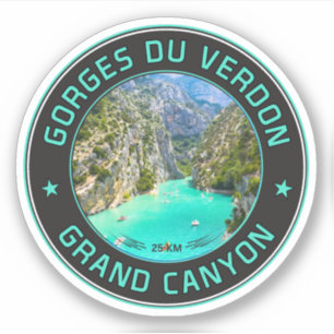 Verdon Gorge - les Gorges du Verdon - Tour Aufkleber