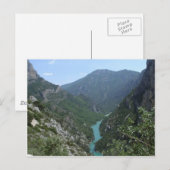 Verdon Gorge Postkarte (Vorne/Hinten)