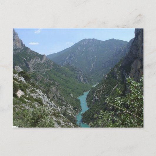 Verdon Gorge Postkarte (Vorderseite)