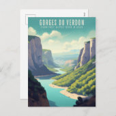 Verdon - Poster - Plakat Feiertagspostkarte (Vorne/Hinten)