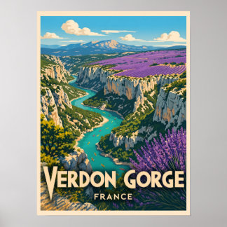 Verdon-Schlucht Frankreich Poster